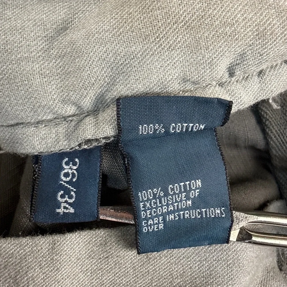 Polo Ralph Lauren Straight Fit Gray Faded Cotton Chino Pants Mens 36x34 NEW